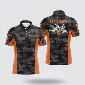 Bowling Polo Shirt, Mens Bowling Polo Shirts…