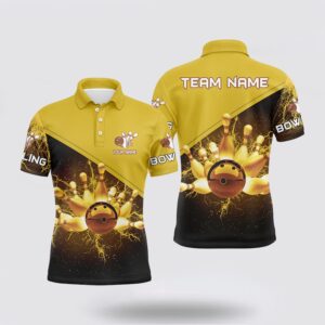 Bowling Polo Shirt, Mens Polo Bowling Shirts…