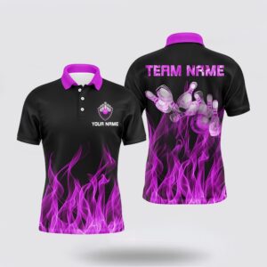 Bowling Polo Shirt, Personalized Men Polo Bowling…