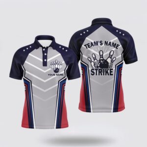 Bowling Polo Shirt, Strike Custom Bowling Shirt…