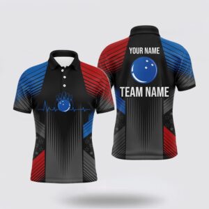 Bowling Polo Shirt, Usa Bowling Shirt For…