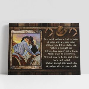 Christian Canvas Wall Art, A Cowboy With…