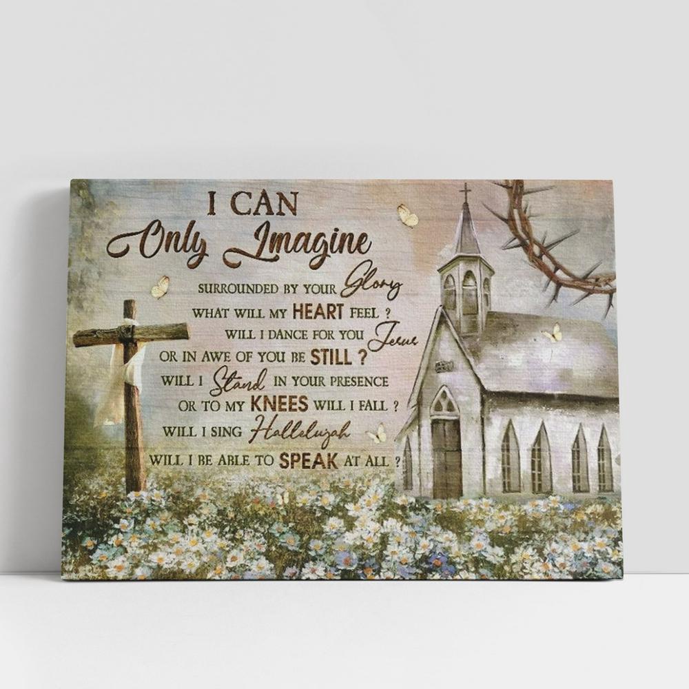 Christian Canvas Wall Art, Amazing Church, Stunning Daisy Garden, Wooden Cross, I Can Only Imagine Canvas Poster Christian Canvas Wall Art, Amazing Church, Stunning Daisy Garden, Wooden Cross, I Can Only Imagine Canvas Poster