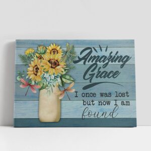 Christian Canvas Wall Art, Amazing Grace I…