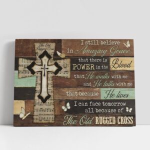 Christian Canvas Wall Art, Amazing Grace, Music…