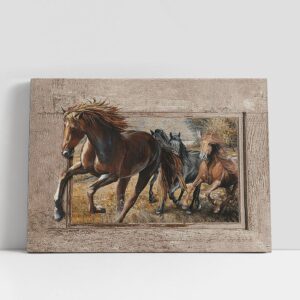 Christian Canvas Wall Art, American Quarter Horse…