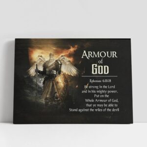 Christian Canvas Wall Art, Armour of God…