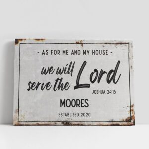 Christian Canvas Wall Art, As For Me…