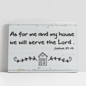 Christian Canvas Wall Art, As For Me…