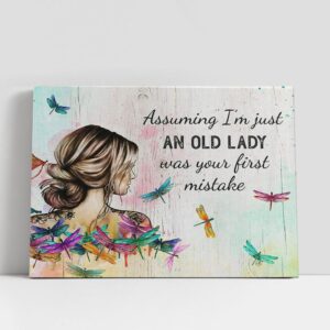 Christian Canvas Wall Art Assuming I m Just An Old Lady Canvas Wall Art 40th 50th 60th 70th Birthday Gifts for Women 1 ou2dnz.jpg