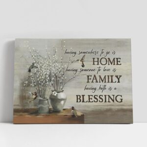 Christian Canvas Wall Art, Baby White Flower…