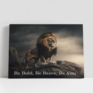 Christian Canvas Wall Art, Be Bold Be…