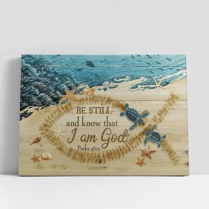 Christian Canvas Wall Art, Be Still And…