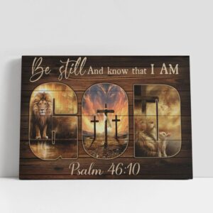 Christian Canvas Wall Art, Be Still And…