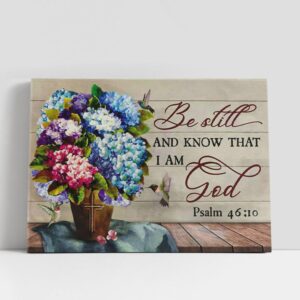 Christian Canvas Wall Art, Be Still And…