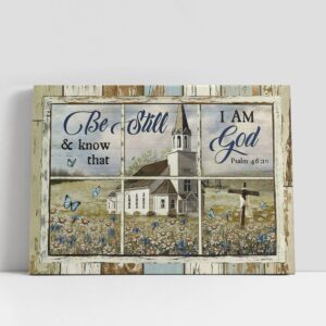 Christian Canvas Wall Art Be Still And Know That I Am God Church Daisy Garden Old Ruggred Cross Canvas Wall Art Bible Verse Canvas 1 xf989v.jpg