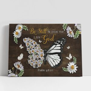 Christian Canvas Wall Art, Be Still And…