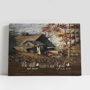 Christian Canvas Wall Art Be Still And Know That I Am God Ladybug Car Daisy Field Canvas Prints Religious Canvas Art 1 awsv7k.jpg