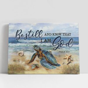 Christian Canvas Wall Art, Be Still And…