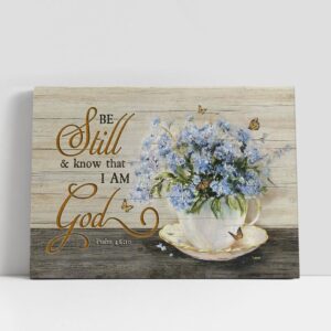 Christian Canvas Wall Art, Be Still &…