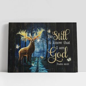 Christian Canvas Wall Art, Be still and…