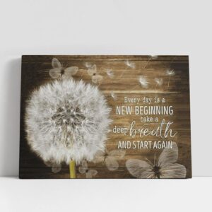 Christian Canvas Wall Art, Beautiful Dandelion And…