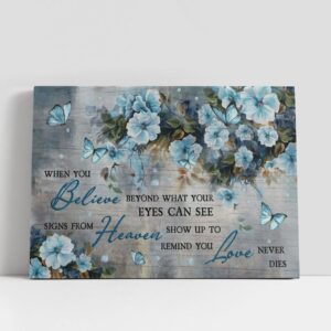 Christian Canvas Wall Art, Beautiful Flower Signs…