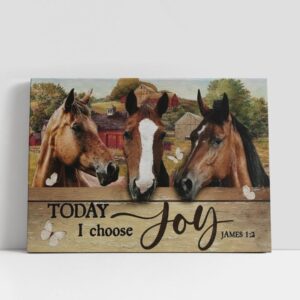 Christian Canvas Wall Art, Beautiful Horse Painting,…