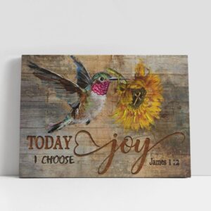 Christian Canvas Wall Art, Beautiful Hummingbird, Amazing…