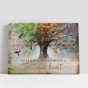 Christian Canvas Wall Art, Beautiful Hummingbird And…