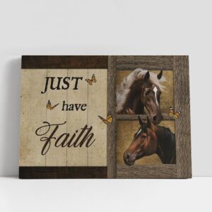 Christian Canvas Wall Art, Beautiful horse Just…