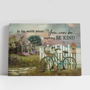 Christian Canvas Wall Art, Bicycle Daisy Flower…