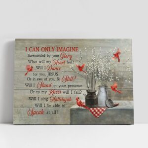 Christian Canvas Wall Art, Cardinal Briar I…