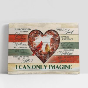 Christian Canvas Wall Art, Cardinal Couple I…