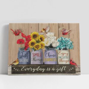 Christian Canvas Wall Art, Cardinal Everyday Is…