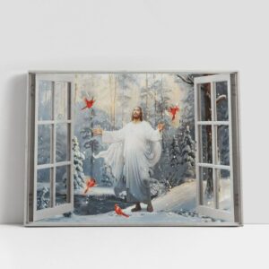 Christian Canvas Wall Art, Cardinal Walking With…