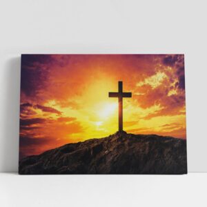 Christian Canvas Wall Art, Christian Gifts Cross…