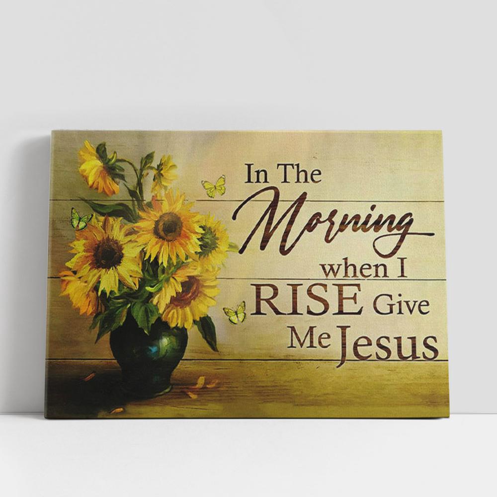 Christian Canvas Wall Art, Christian Gifts Wall Art In A World Where You Can Be Anything Be Like Jesus Canvas Art