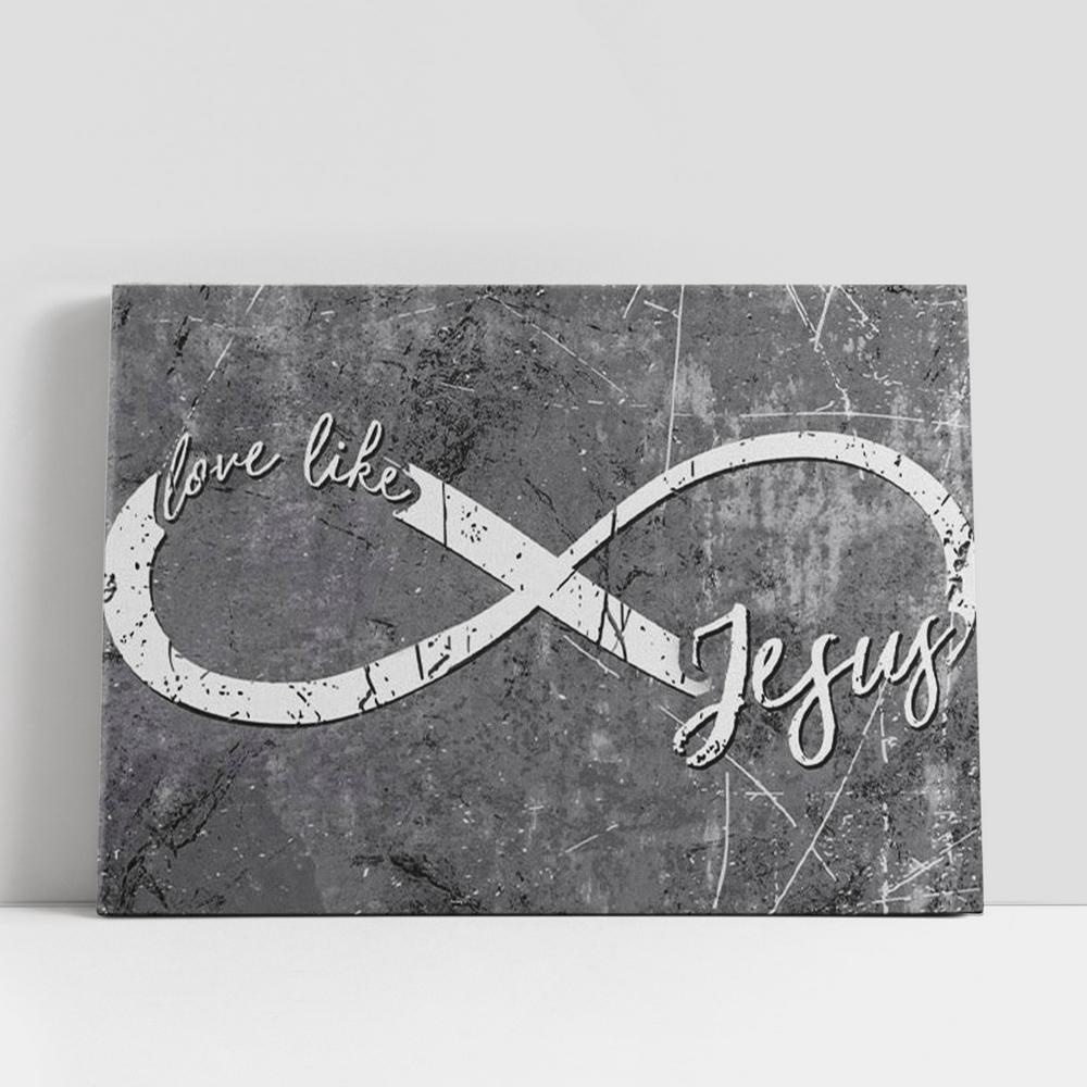 Christian Canvas Wall Art, Christian Gifts Wall Art Love Like Jesus Canvas Wall Art Print Christian Canvas Wall Art, Christian Gifts Wall Art Love Like Jesus Canvas Wall Art Print