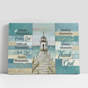 Christian Canvas Wall Art, Church By The…