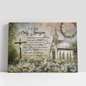 Christian Canvas Wall Art, Church Daisy Garden…