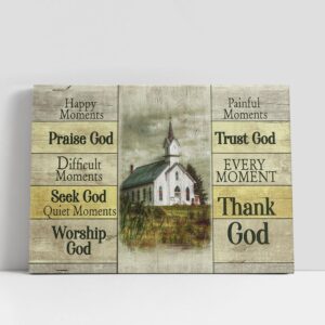 Christian Canvas Wall Art, Church Happy Moments…