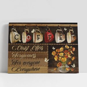 Christian Canvas Wall Art, Coffeeholic House, Lovely…