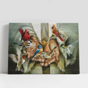 Christian Canvas Wall Art, Colorful Bird, Eastern…