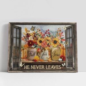 Christian Canvas Wall Art, Colorful Flower, Pumpkin…