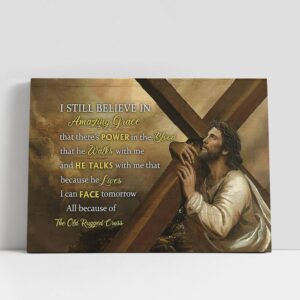 Christian Canvas Wall Art, Cross The Life…