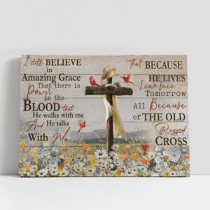 Christian Canvas Wall Art, Daisy Field, Cardinal,…