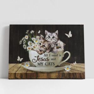 Christian Canvas Wall Art, Daisy Flower All…