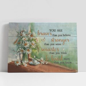 Christian Canvas Wall Art, Daisy You are…