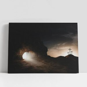 Christian Canvas Wall Art, Death Resurrection Jesus…